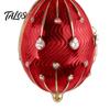 Talos Openable Egg Pendant Necklace, Cubic Zirconia Heart Retro Box Jewelry Gift for Girlfriend Wife Mom