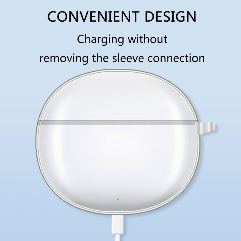 Clear Earbud Case Shock Absorbent  Protective Cover High Transparency Soft Earphone Protector Small for Small Earbud X7