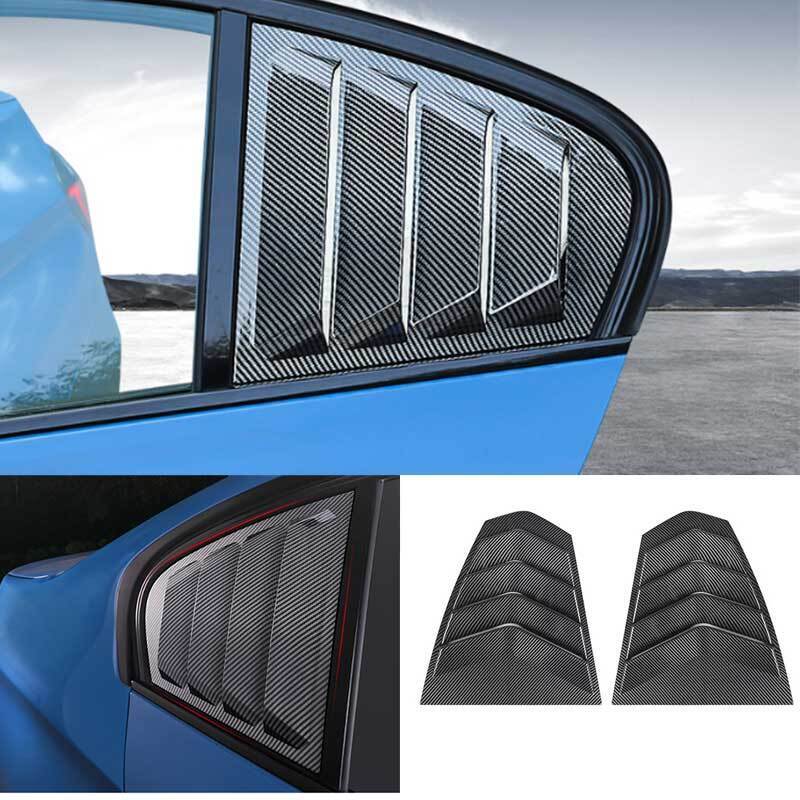 Rhyming Car Rear Quarter Side Window Louver Vent Cover Shutter Panel Trim Fit For BMW 3 Series F30