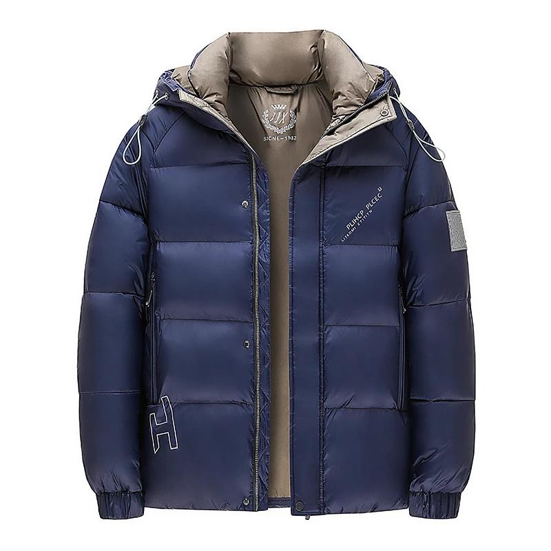 

Мужская зимняя куртка Белая Мужская Пуховая Куртка Парка Мужская Парка Высокое Качество Повседневная Большой Размер 5XL Мужские Теплые Толстые Пальто с Капюшоном 5XL темно-синий