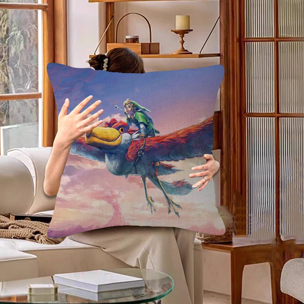 Game L-Legends Of The Zeldas Cushion Cover Pillowcase Upholstery Sofa Throw Pillow Home Decor Pillowcas