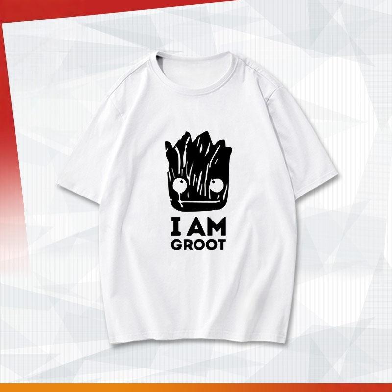 

Adult and Childrens ParentChild Guardians of The Galaxy Baby Groot Pure Cotton Short Sleeve Sports Casual TShirt S