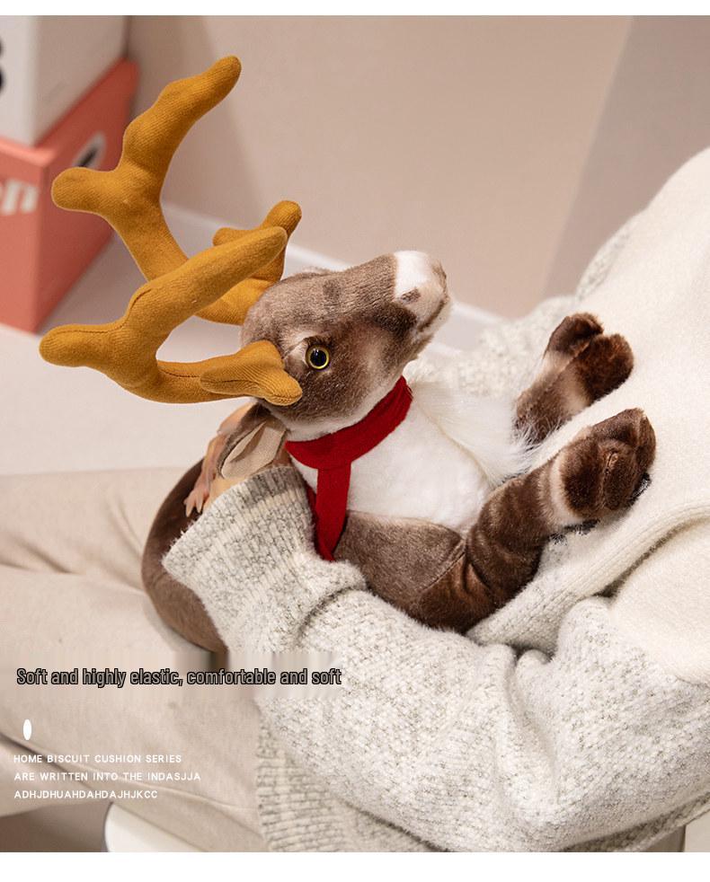 Adorable Moose & Reindeer Plush Toy - Christmas Deer Doll for Kids
