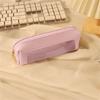 Waterproof PU Pencil Bag Clear Pen Pouch Zippered Pencil Case for Student