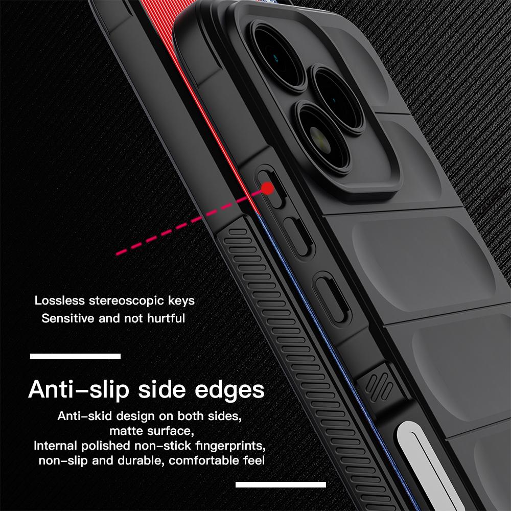 KEYSION Shockproof Matte Case for HONOR 400 Lite 5G Anti-skid Soft Silicone Phone Back Cover for Huawei Honor 400 Lite 5G