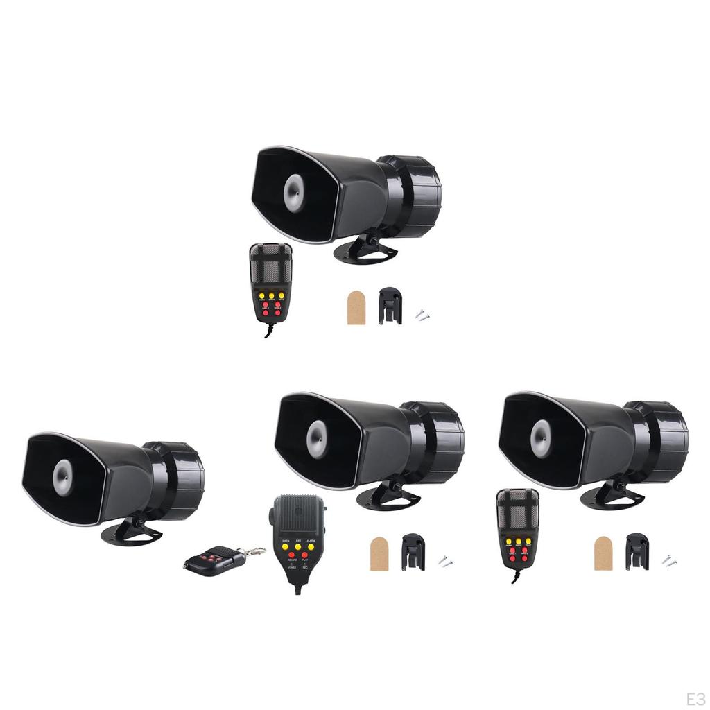 Car Alarm Speaker System with Electric Horn And 7 Tone Sound for Emergency Use