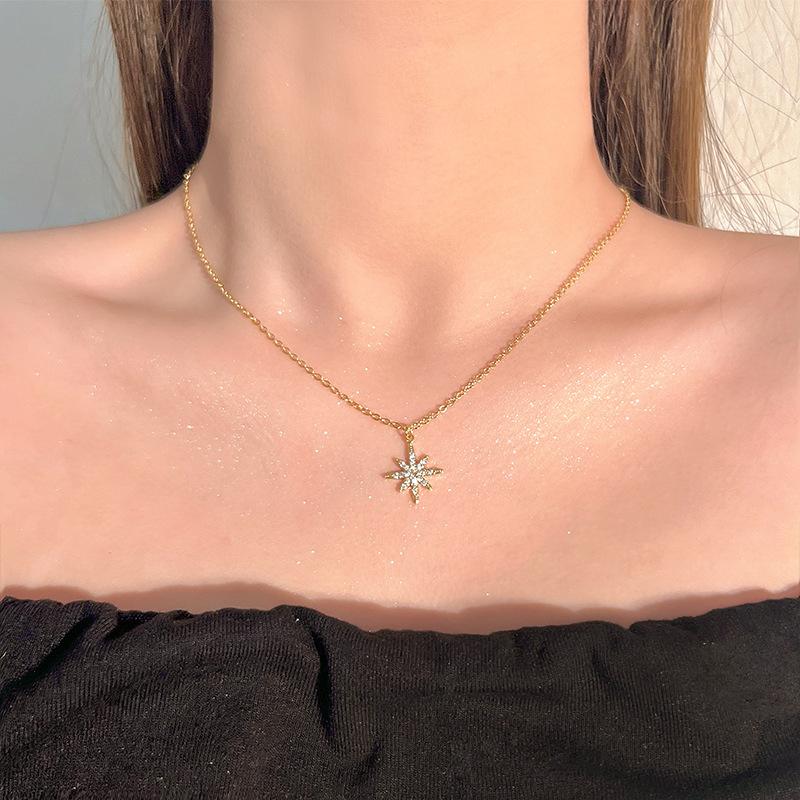 Simple Temperament Golden Beanie Necklace Female