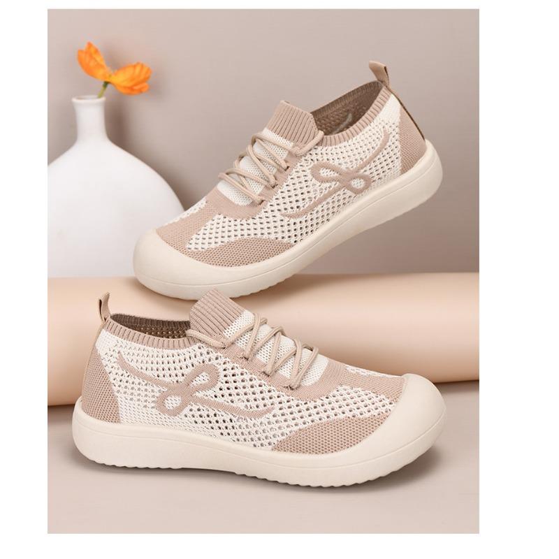 Women‘s Shoes Summer Anti-Slip Wear-Resistant Comfortable Cloth Flat Slip-On Soft-Sole Versatile Casual Single.