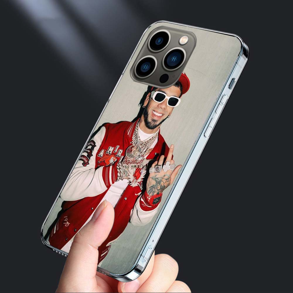 Rapper A-Anuel AA Real Phone Case For Iphone 16E 15 Pro 14 Plus 17E 16 17 Pro Max Air 11 12 13 Mini Shockproof Capa Cute Cove