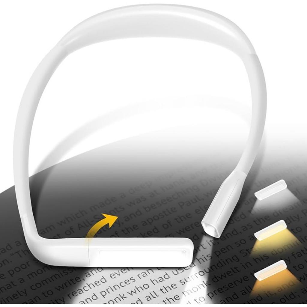 2000mAh Usb Rechargeable Neck Reading Light for Bed Flexible Led Book Light Eye-friendly LED Booklight Reading Lamp Night Light