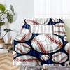 Baseball Theme Printed Blanket - Perfect for Couch, Bed, Travel & Outdoor Use | Machine Washable, Cozy & Durable.