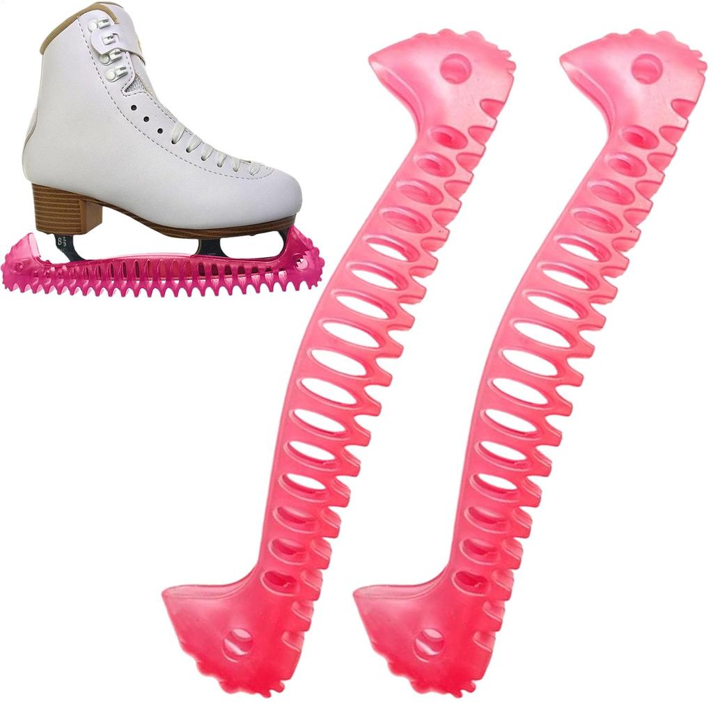 1 Pair Ice Hockey Figure Skate Blade Covers Adjustable Tpu Material Ice Skate Blade Guards Ice Knife Blade Guard Skate Protector
