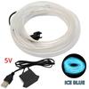 Wireless Automotive LED Ambient Light Strip, USB Powered Cold Light Interior Decor, No Wiring Needed for Car Center Control & Door Atmosphere Lighting