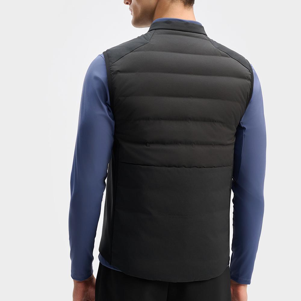 New FILA Down Vest Men's Pitch Black A11M441903FBK