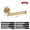 American Style Stainless Steel Wall-Mounted Nail-Free Toilet Paper Holder