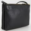 CELINE trio Shoulder Bag black leather Women Used