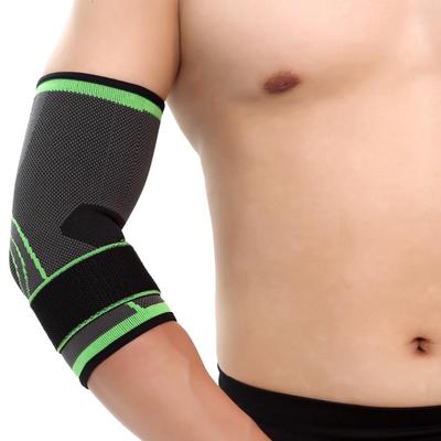 MUMIAN Bandage Gym Sport Kompression verstellbare Ellenbogen-Ärmelbandage Schutzpolster