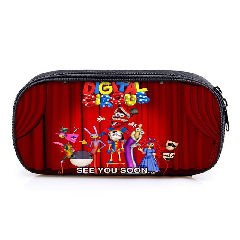 Circus The Amazing Digital Circus Compartment Pencil Case Student Children'S Stationery Case Pencil Case