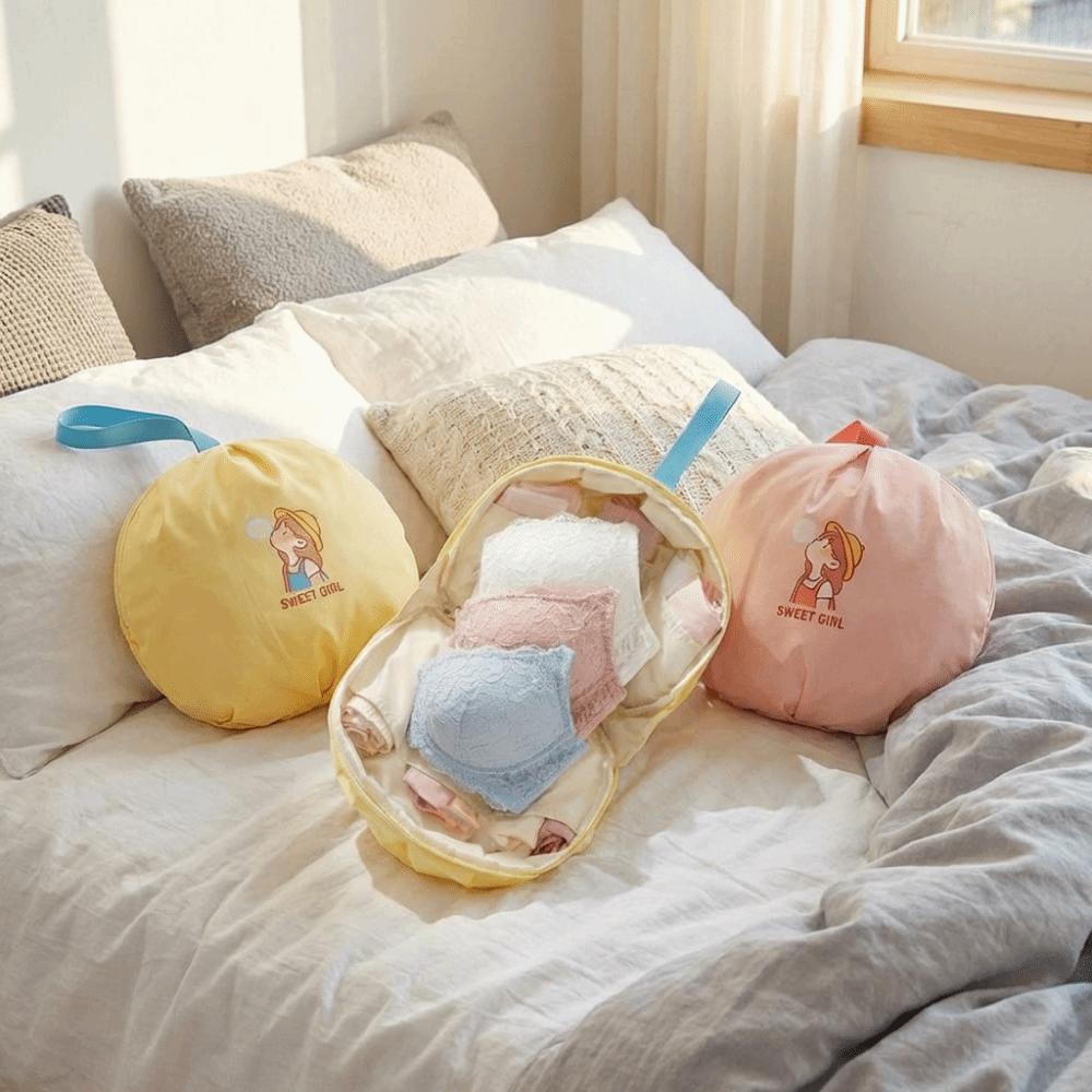 Handheld Underwear Storage Bag Polyester Fiber Bra Storage Bag Underwear Packing Cube  Travel