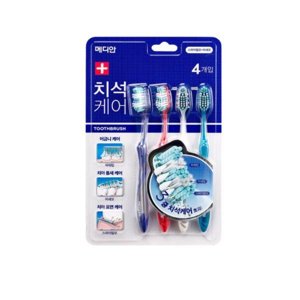 Median Tartar Care Toothbrush 4ea x 2set, 1ea