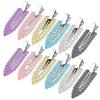 Geometric Metal Hair Side Clip Seamless Women Hairpins Plastic Rhinestone Leaf Hair Clips Solid Romantic Party Hair Decorations