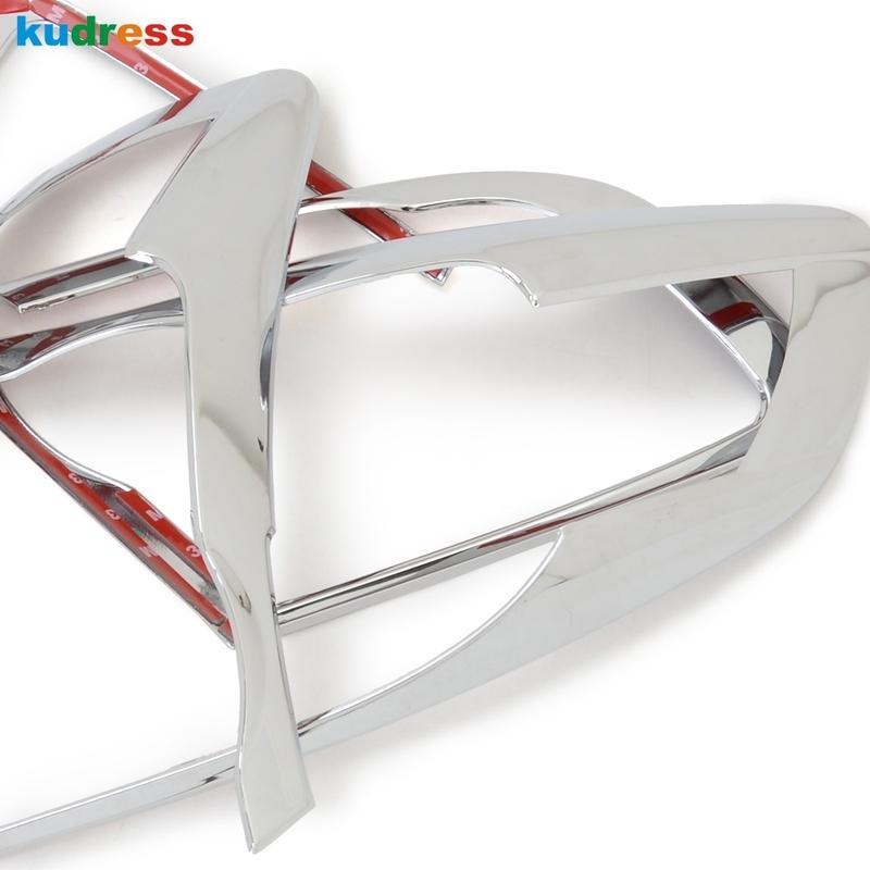 For Hyundai Santa Fe 2010 2011 2012 Chrome Car Rear Tail Light Lamp Cover Trim Tailight Taillamp Frame Trims Accessories
