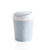 Small Plastic Desktop Trash Can Swing Lid Odor Proof Lightweight Mini Waste Bin for Bathroom Office Makeup Vanity