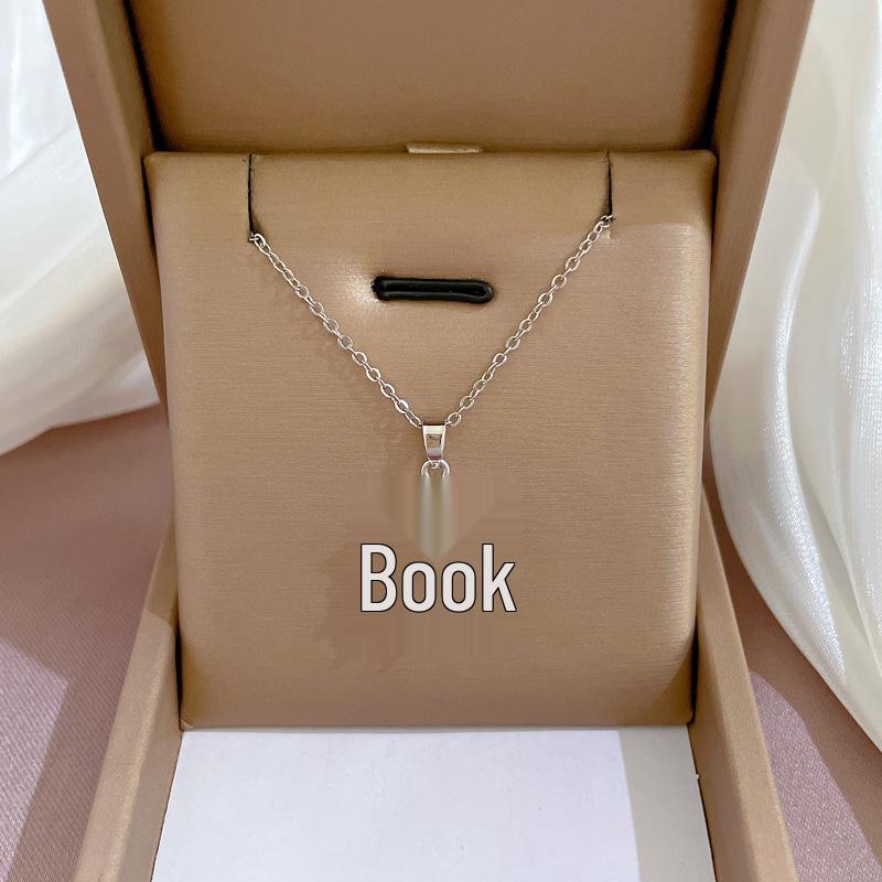 Titanium Steel Luxury Diamond Gold Micro-Inlaid Necklace for Women - Trendy Clavicle Chain