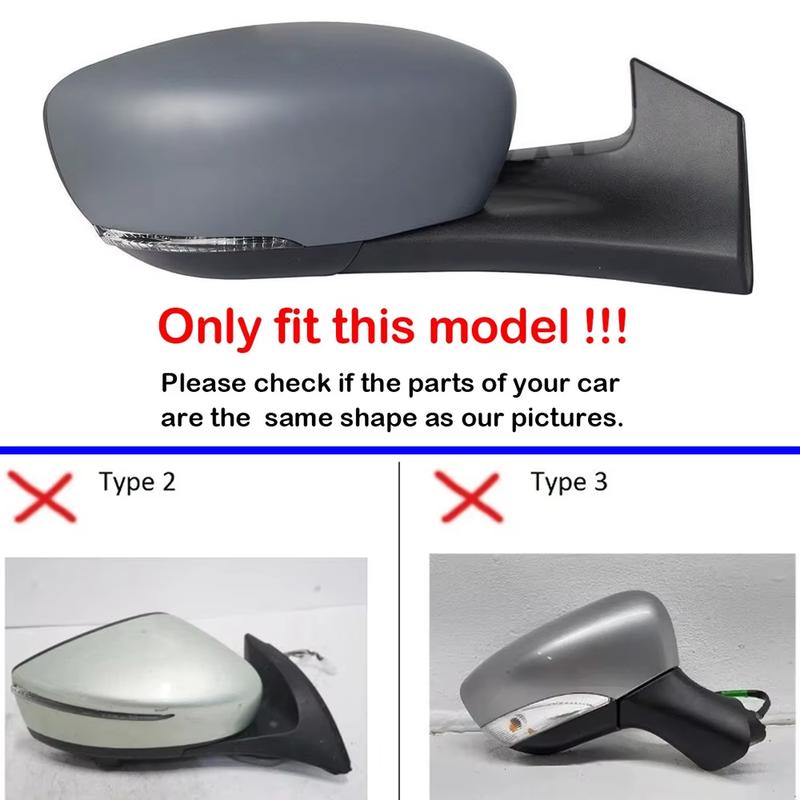 Car Rearview Side Mirror Cover Fit For Renault Zoe -2024 for Clio Captur 2017-2018 Wing Cap Rear View Case Trim Carbon Fiber