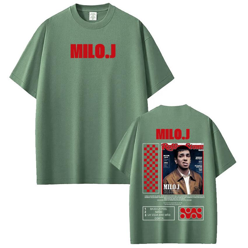 Rapper Milo  J Album Cover 2025 Graphic Tshirt Men Women Fashion Hiphop Tshirt Shortsleeved Loose Casual Harajuku Tshirts