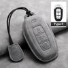 Leather Car Key Case Cover Holder Keychain Shell for FAW Hongqi HS5 H5 H6 H9 HS7 H7 L5 HS3 EH7 HQ9 LS7 EQM5 EHS9 S9 SHS7