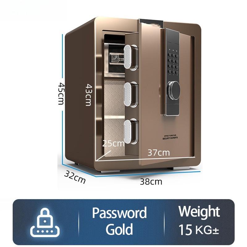 Fingerabdruck +Passwort +Schlüssel Safe Box Diebstahlschutz Sicherheit Geheimer Schrank Geldkassette Heim Büro Aufbewahrungsbox