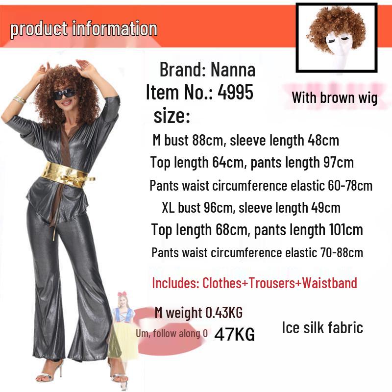 Halloween 70s Disco Hippie Costume