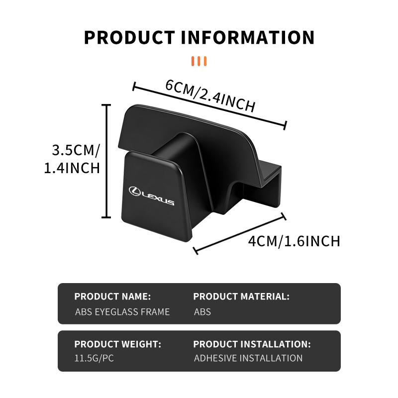 CKU5 Car Glasses Holder Clamp Sun Visor Glasses Holder Sunglasse Storage Clip Card For Lexus UX250h RX450h RX300 GX470 CT200h RX400h