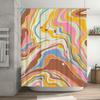 Colorful Marble Shower Curtain Modern Bathroom Decor for Bathtub