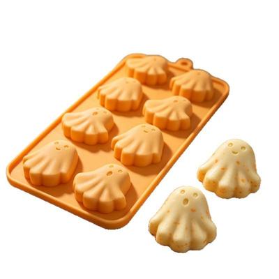 Halloween Geist Silikonform Lebensmittelqualität Einfaches Entformen DIY Schokolade Pudding Seife Backveranstaltungen Antihaft Spukiger Spaß