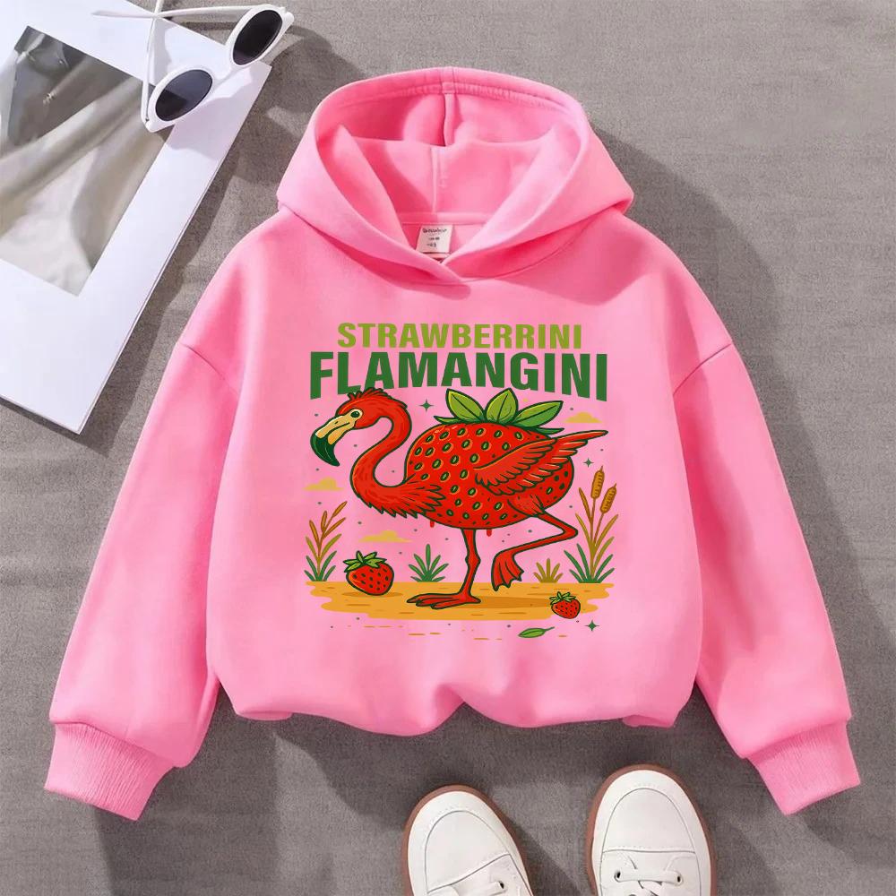 Cute Ballerina Cappuccina Printed Kids Sweatshirt for Girls Fashionable and Comfortable Children's Pullover Top