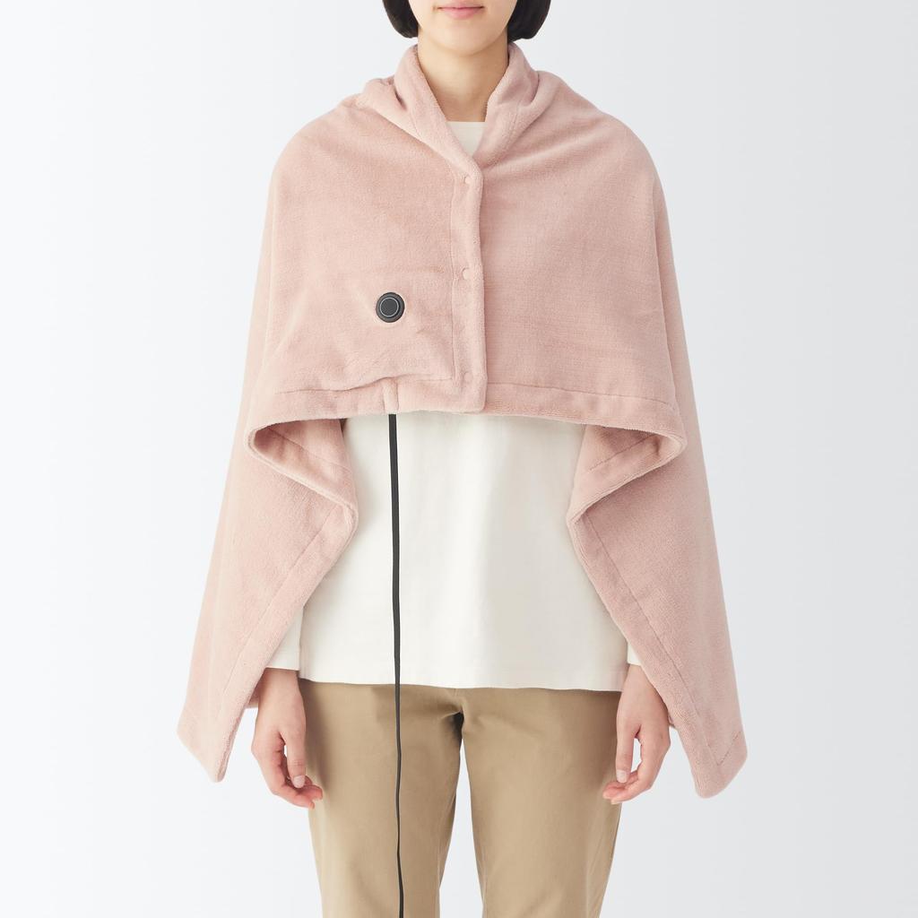 MUJI Washable USB Smoky 110cm Wide x 80cm Blanket, Pink, Deep, MJ-UBL11SPK/84390883
