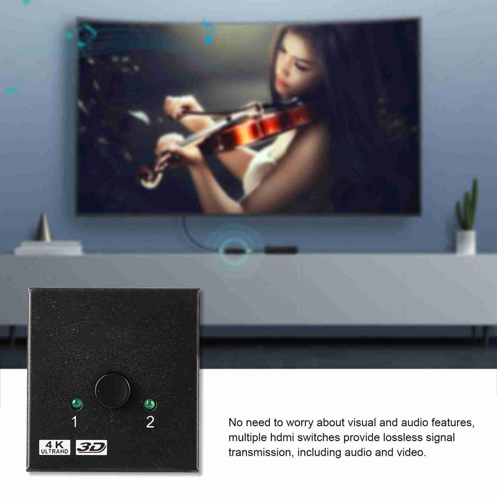 4K Bi Direction HDMI Cable Switch Switcher Splitter 2K x 4K Out HD Audio