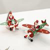 Creative Iron Art Christmas Ornaments: Santa, Reindeer, Airplane, Tree Pendants