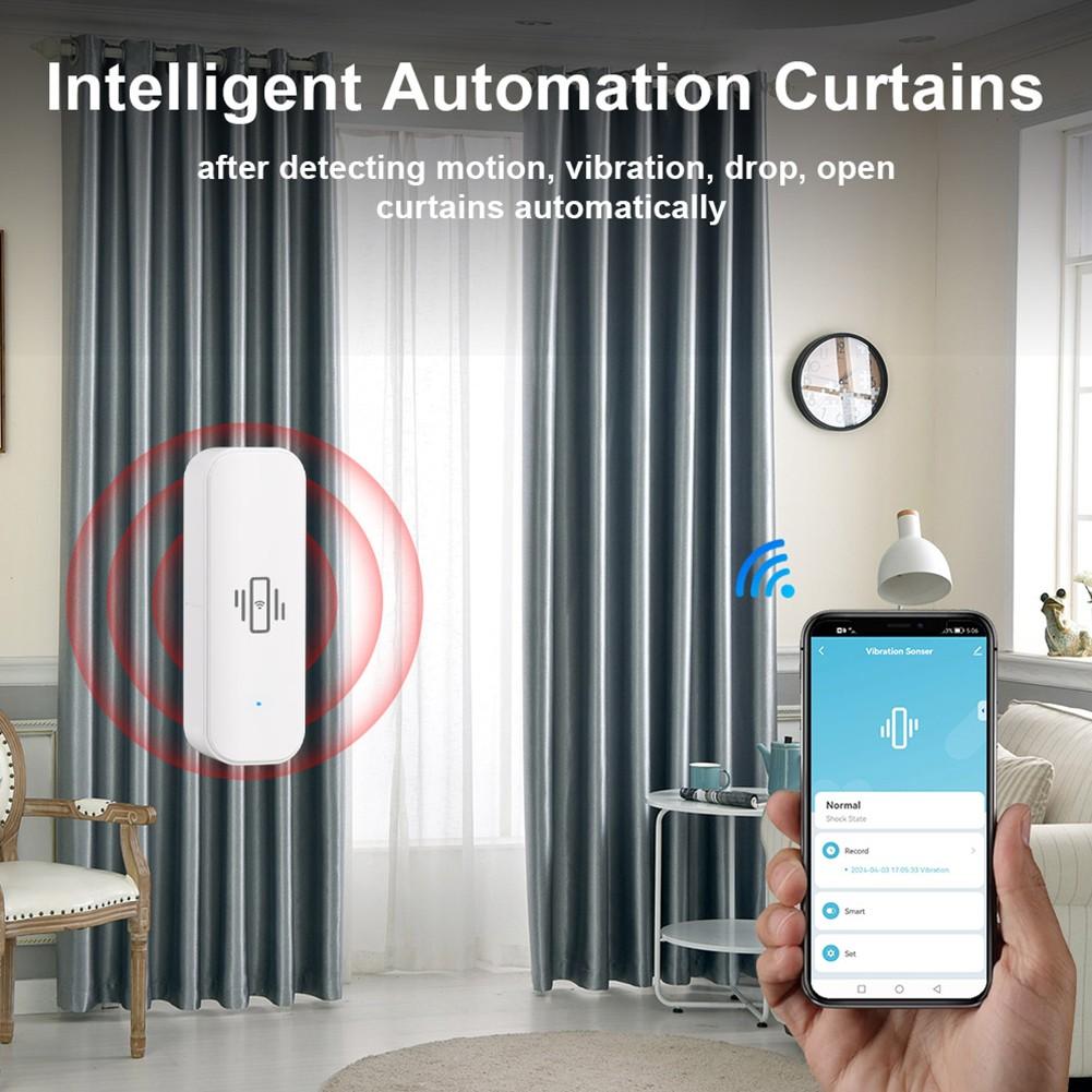 

Защитите свой дом с помощью датчика вибрации For WiFi и приложения For Tuya Smart a