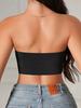 Reggiseno da donna senza spalline senza imbottitura senza cuciture con bottoni frontali intimo comodo e liscio