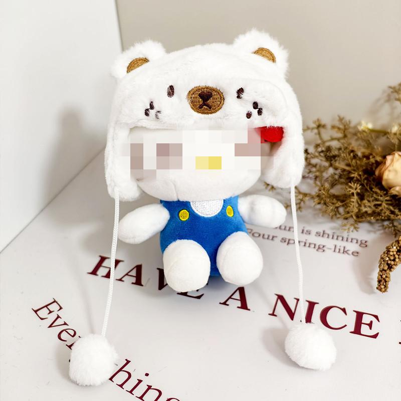 [Cloth Only] 12CM Hello Kitty Doll Knitted Headgear High-Quality Doll Clothes for Imaginative Play