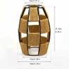 Weaving Design Woven Lampshade Vintage Style Light Fixture Cane Inspired Light Fixture Hanging Vintage Lampshade