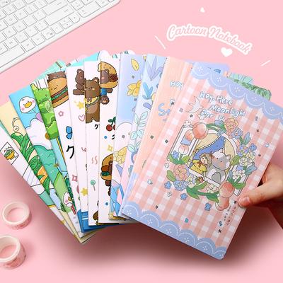 1 ks A5 korejský roztomilý kreslený notebook Kawaii Horizontální čára Vnitřní strana deník Dívka Psací potřeby Školní potřeby Kancelářské doplňky