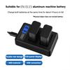 EN-EL15 LCD Double USB Charger for D500 D600 D610 D600E D7000 D7100 D7200 D800E Camera Charging Dock Accessories