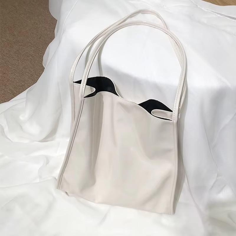 Fashion Patent Leather Women Shoulder Bags Vintage Female Casual Tote Handbags Large Capacity Ladies Shopping Bag Quality