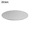 New Stainless Steel Grill Racks Round Nonstick Grill Net Reusable BBQ Roasting Net