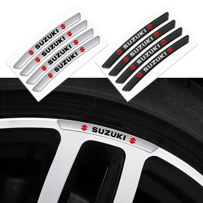 4 pièces Autocollants de Jante de Roue Emblèmes de Voiture Accessoires de Décoration pour Pneus Auto Pour Suzuki New Alto Swift Tianyu Shangyue Ruiqi Baleno