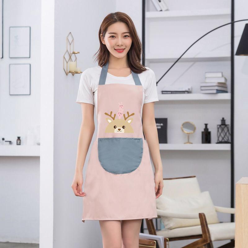 Apron Oil Waterproof Proof Polyester Hand Wipe Function Cookings Sleeveless